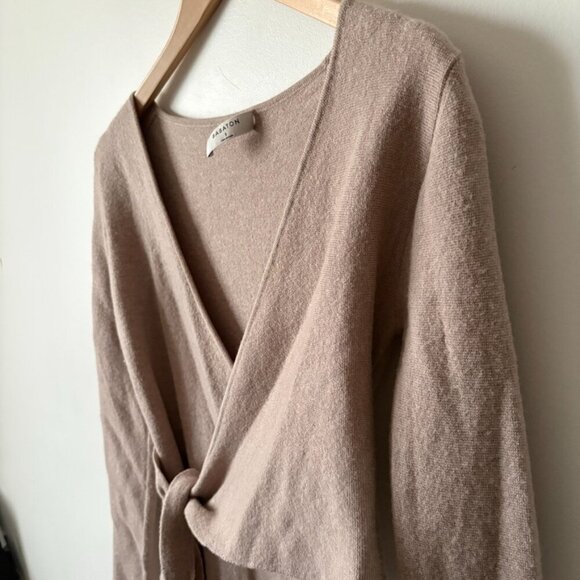 Aritzia Babaton Fremont Extra Fine Merino Wool Wrap Dress Size Small - Picture 4 of 7